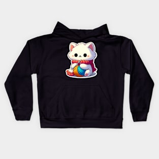 the knitty kitty Kids Hoodie